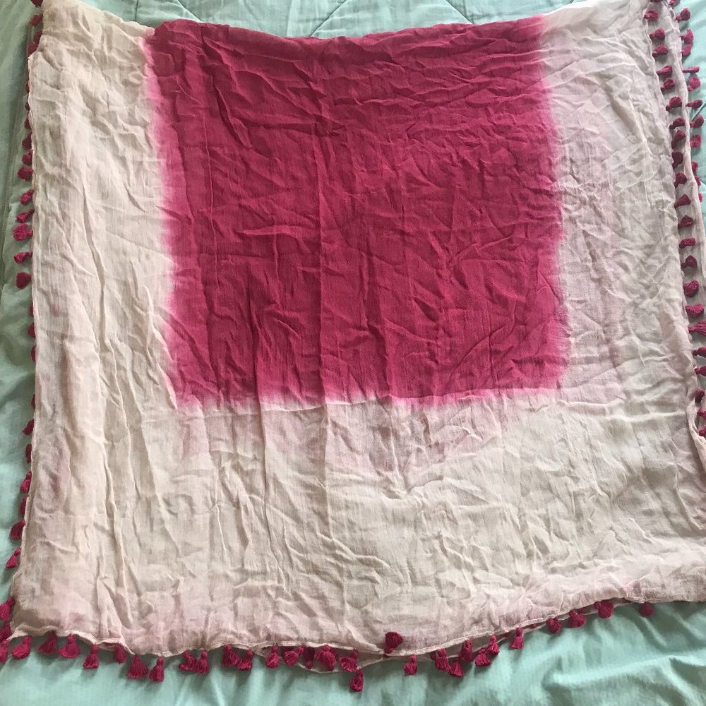 Unbranded - Purple and Biege Shawl - Woman - Large